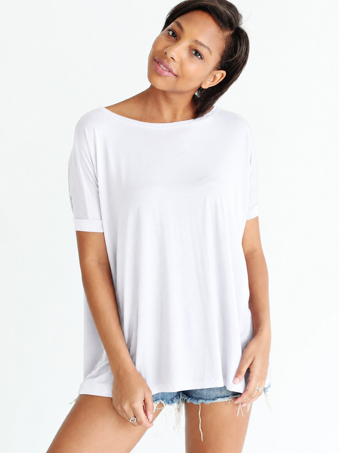 Light Purple Short Sleeve Top