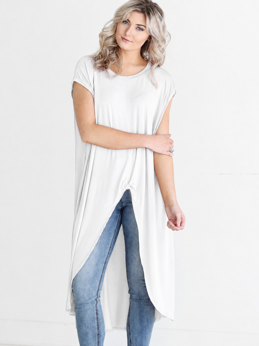 Rosewood Dlmn Knotted High-low Top