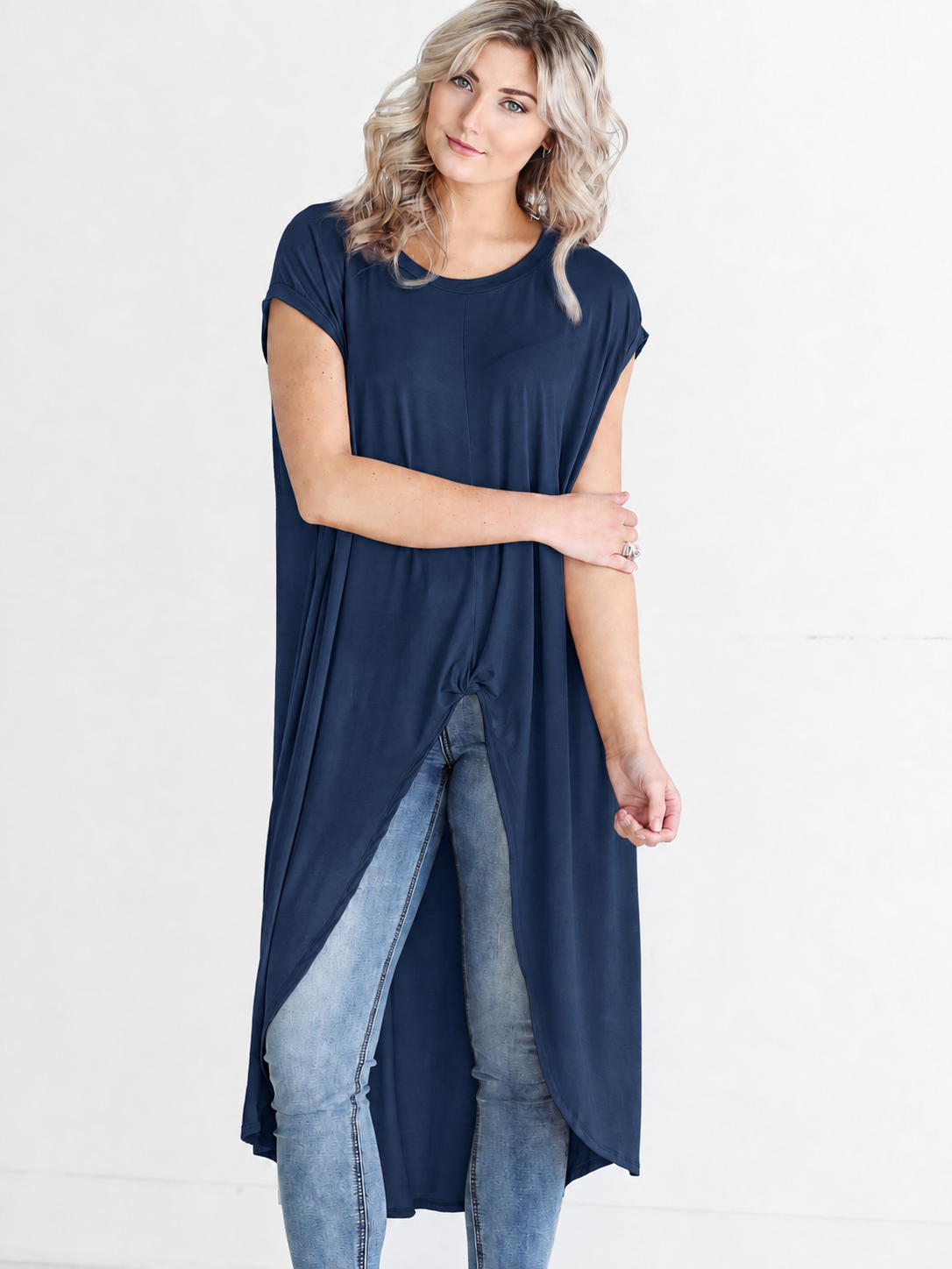 Rosewood Dlmn Knotted High-low Top