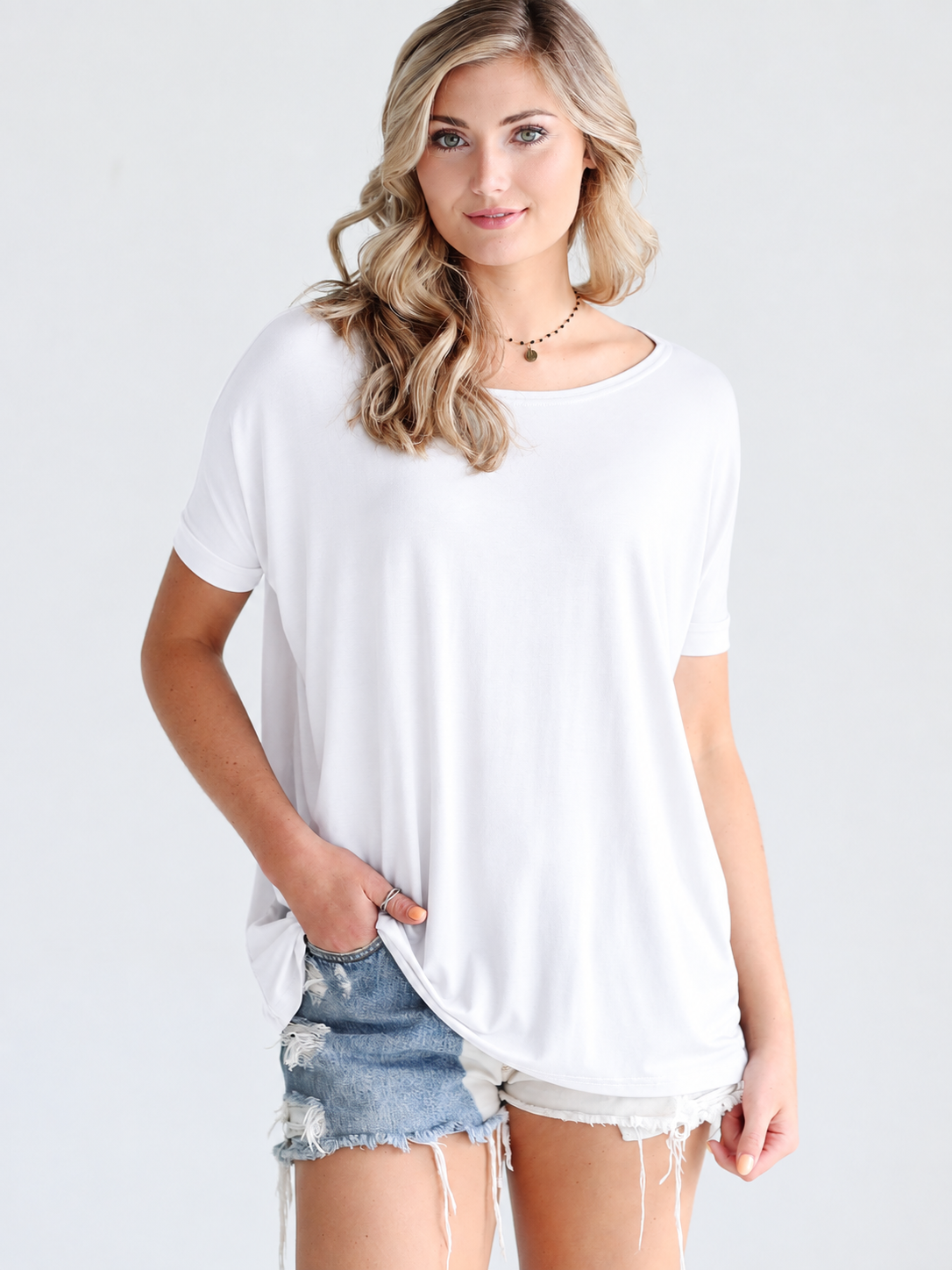 Light Olive Short Sleeve Top