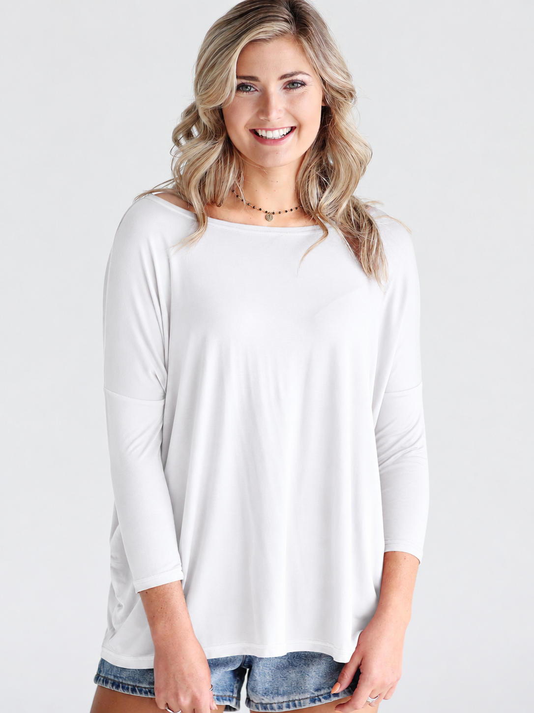Mocha 3/4 Sleeve Top