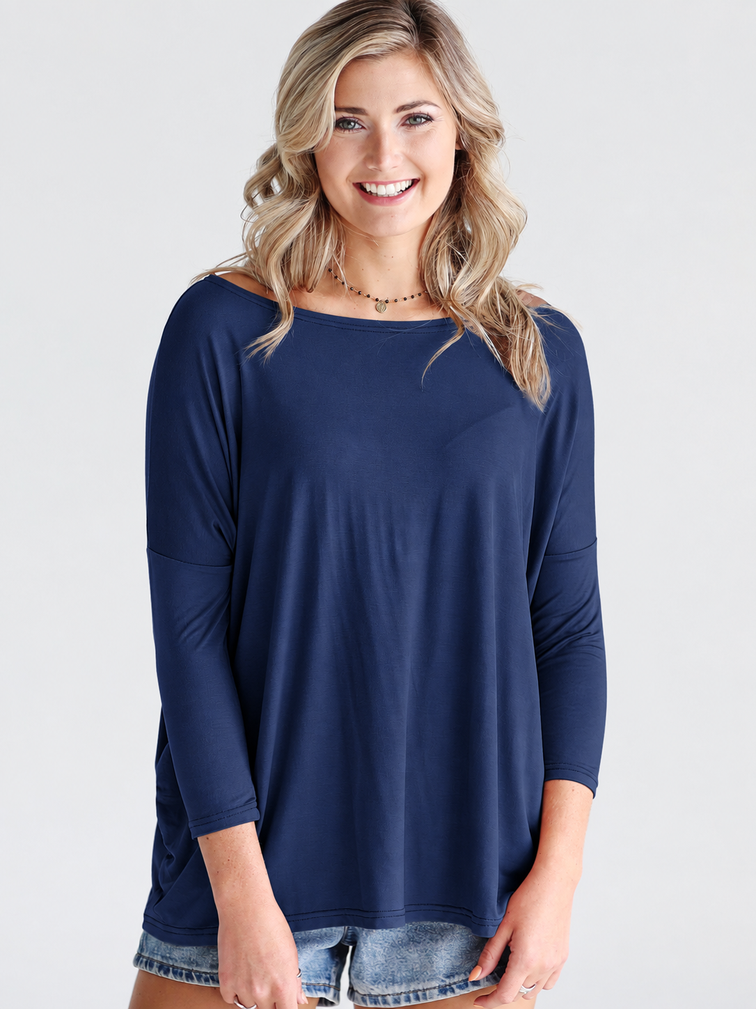 Mocha 3/4 Sleeve Top