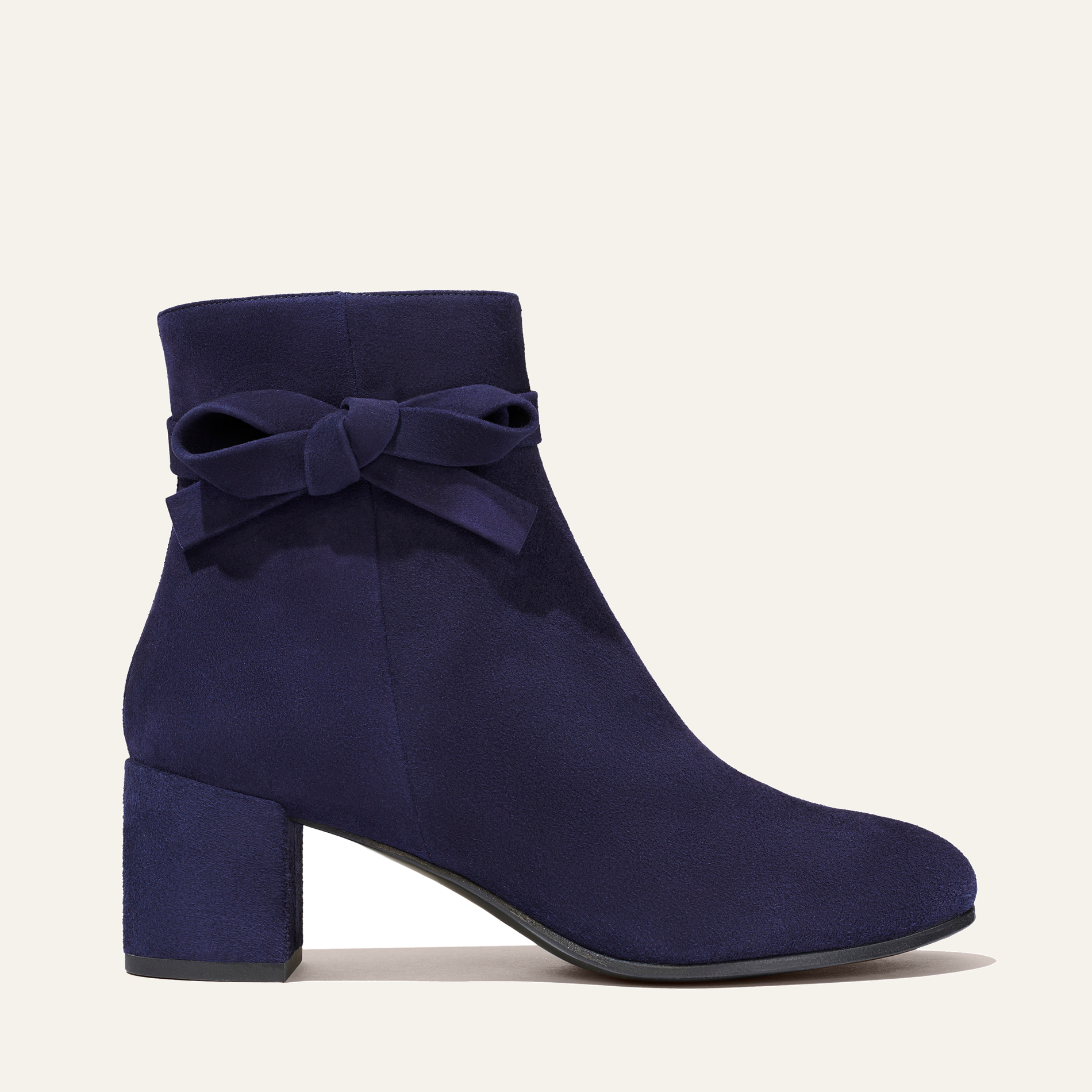 Boot-navy suede