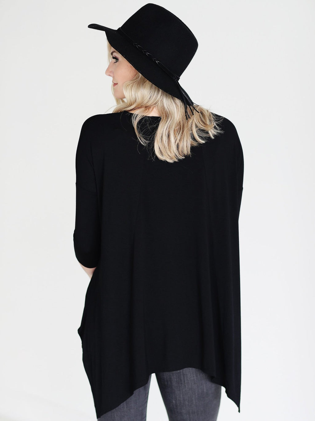 Black Dlmn Handkerchief Top