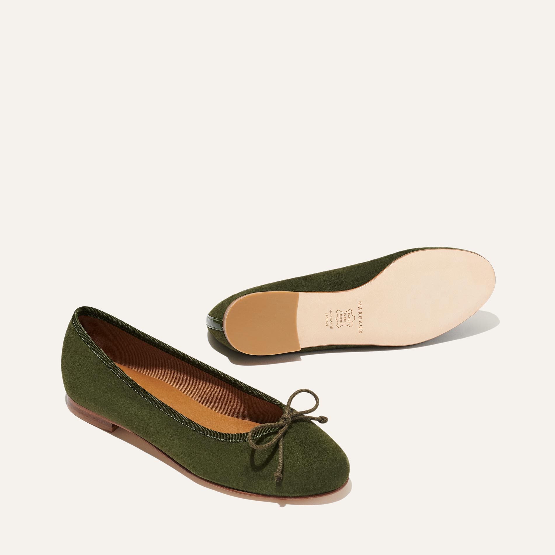 Demi-olive suede