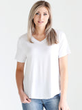 Pre-order - Dlmn Boyfriend V-neck Tee