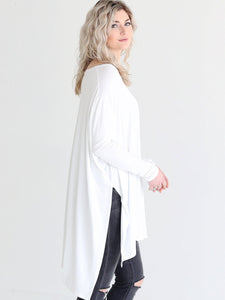 White Dlmn Oversized Tee