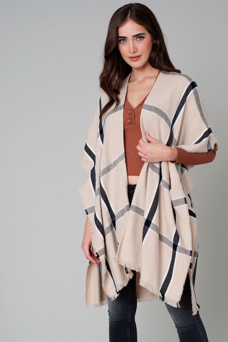 Window Pane Cozy Kimono