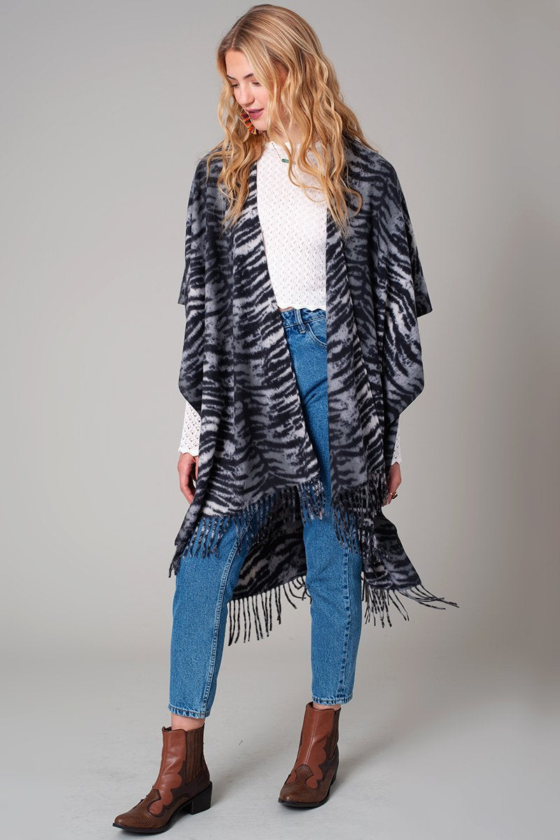 Tiger Print Kimono