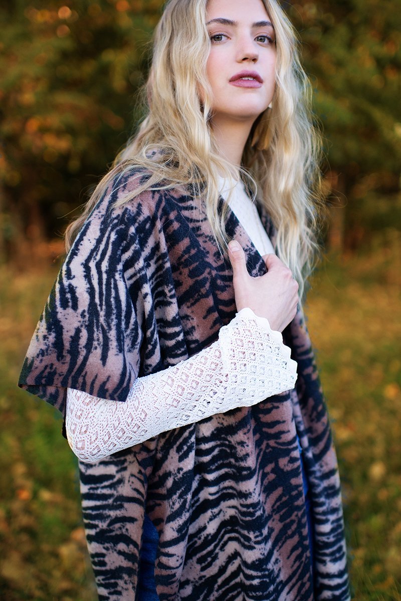 Tiger Print Kimono