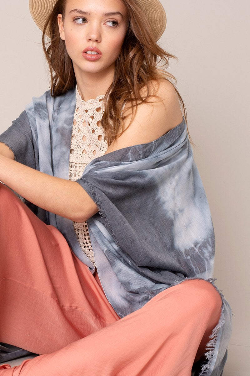 Tie Dye Print Kimono