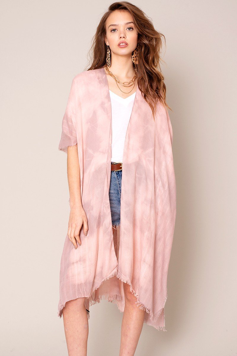 Tie Dye Print Kimono