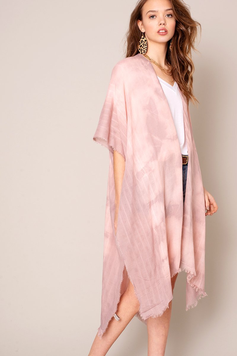Tie Dye Print Kimono