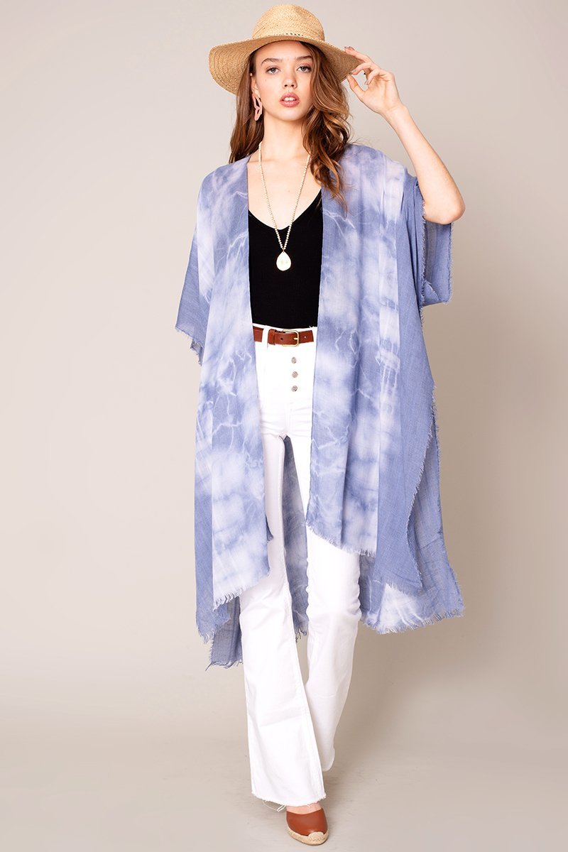 Tie Dye Print Kimono