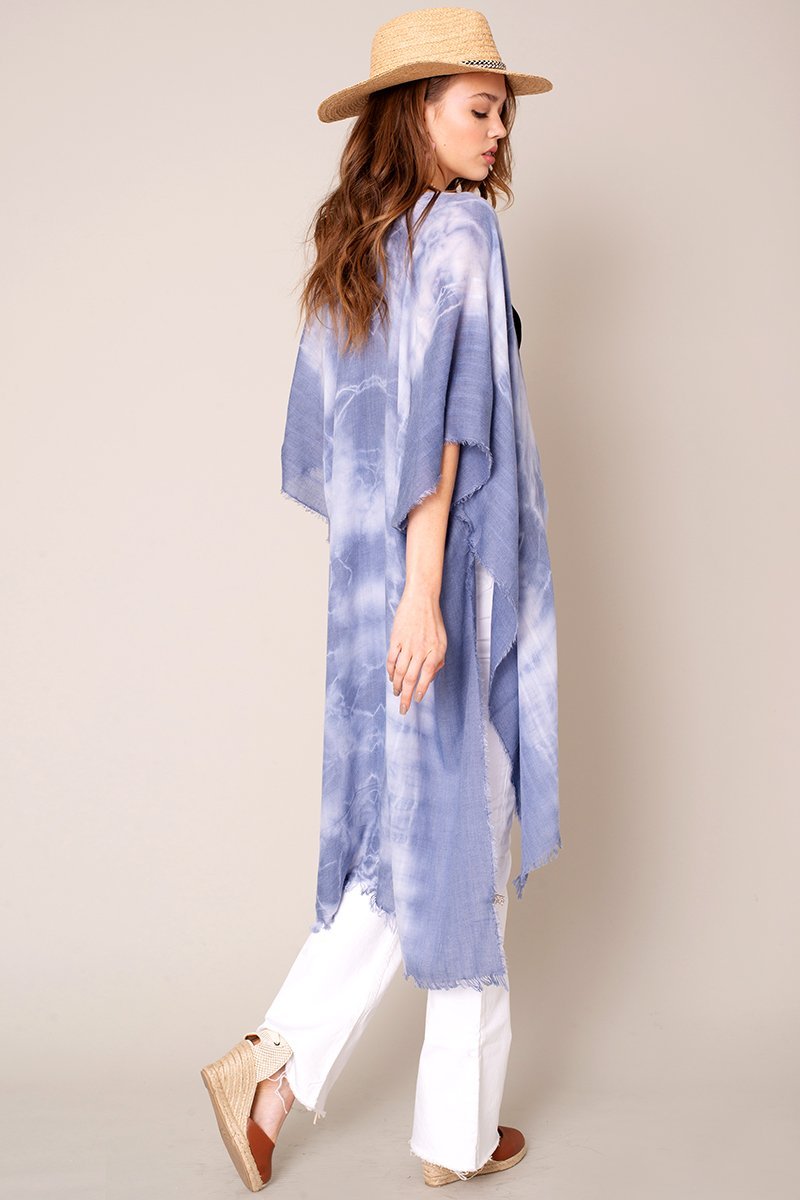 Tie Dye Print Kimono