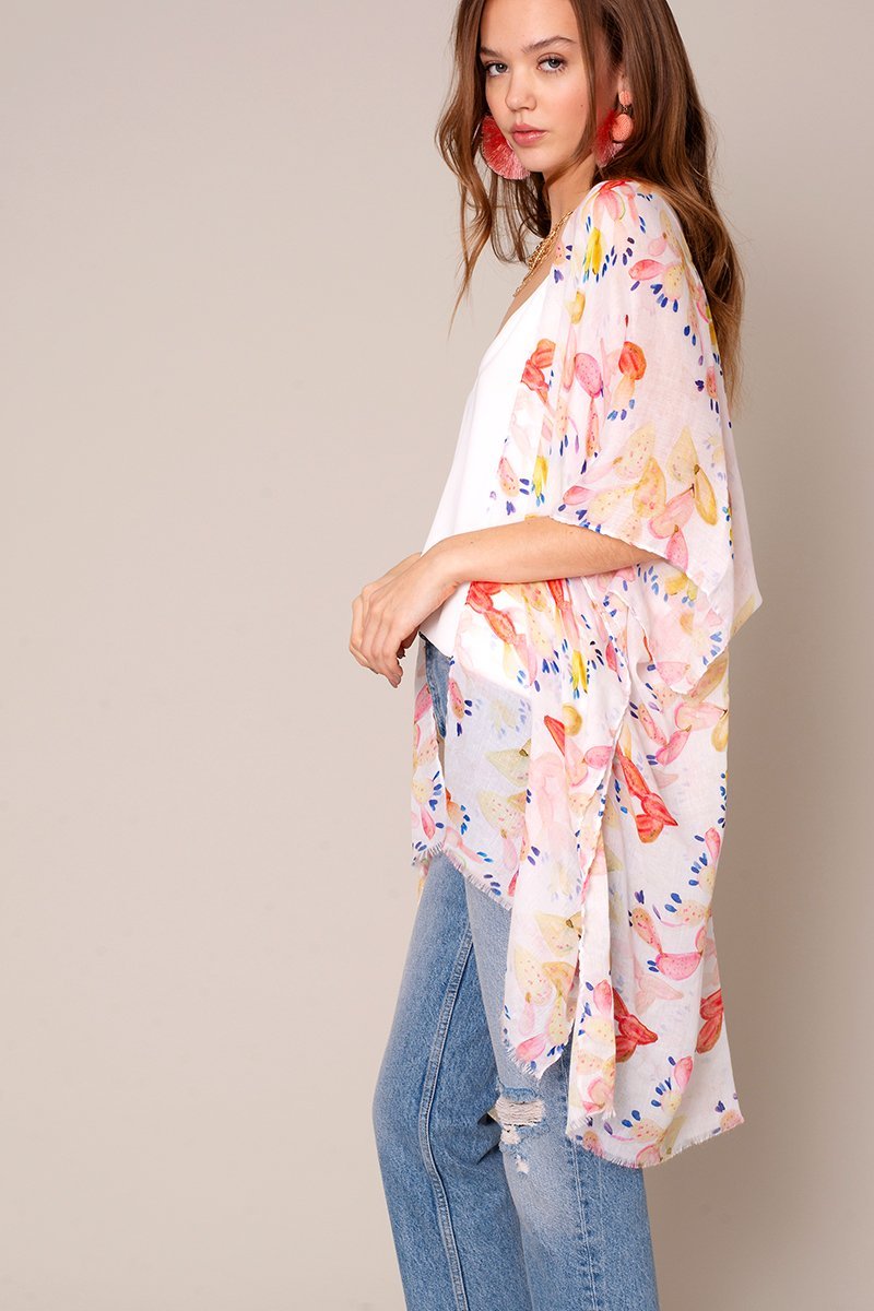 Cactus Print Kimono