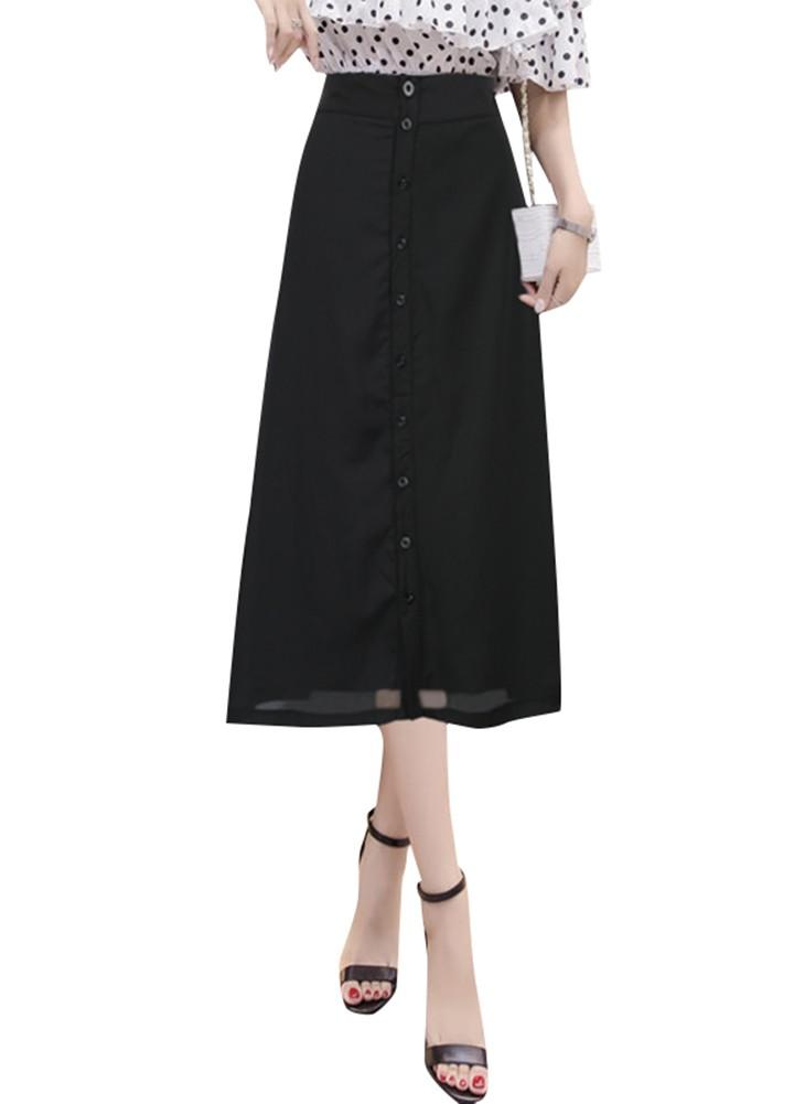 High Waist Midi Skirt