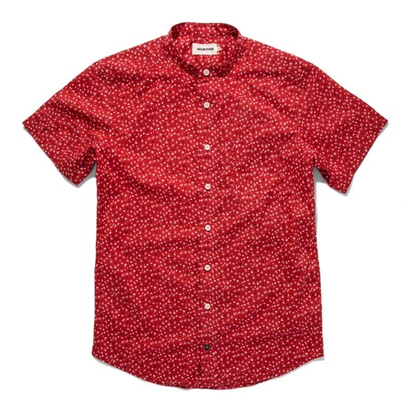 The Short Sleeve Bandit in Red Mini Floral